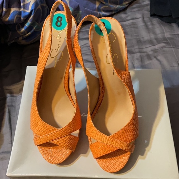 Orange Jessica Simpson heel - Picture 2 of 5